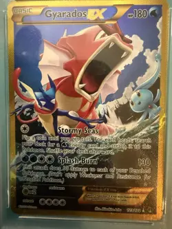 Pokemon TCG Gyarados EX 123/122 XY Breakpoint 2016 Secret Holo Rare - Image 1