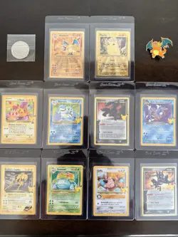 Pokemon Celebrations Lot – Gold Metal Charizard & Pikachu + 8 Hits + UPC Promos - Image 1