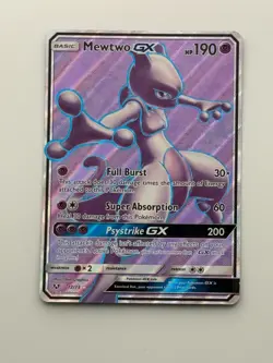Mewtwo GX 72/73 Shining Legends Ultra Rare Full Art Holo Pokemon Card - Image 1