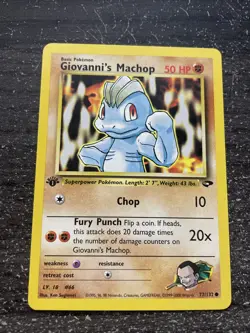 GIOVANNI’S MACHOP COMMUNE - POKEMON 72/132 1ST GYM CHALLENGE NEUF/MINT - Image 1