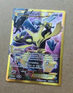 Pokemon Alakazam EX Fates Collide 125/124 - Full Art Holo Secret Rare 2016 - Image 1
