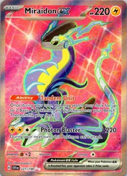 Pokemon TCG Miraidon ex 227/198 SV01: Scarlet & Violet Base Set NM (SKU 1-4) - Image 1