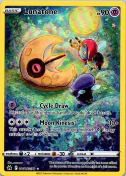 Pokemon TCG Crown Zenith: Galarian Gallery #GG11/GG70 Lunatone NM (SKU 1-4) - Image 1