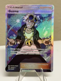 Guzma (Full Art) 143/147 Sm-Burning Shadows Holo Illustration Rare Pokemon - Image 1