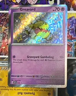 Greavard SVP070 Black Star Promos Paldean Fates Shiny Holo Pokemon TCG NM - Image 1