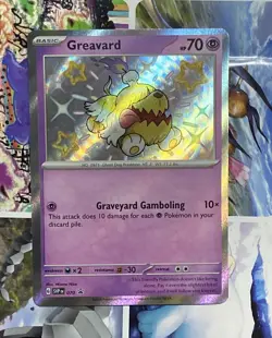 Greavard SVP070 Black Star Promos Paldean Fates Shiny Holo Pokemon TCG NM - Image 3