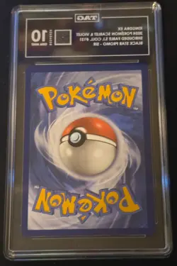 2024 Pokemon SV Black Star Promo Kingdra ex Shrouded Fable SIR TAG 10 - Image 2