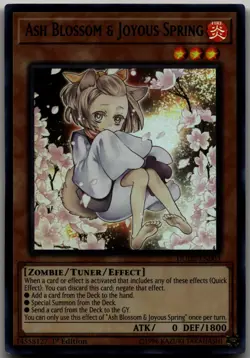 Ash Blossom & Joyous Spring Ultra Rare Duel Devastator DUDE-EN003 LP - Image 1