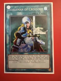 Yugioh Nobleman Of Crossout SBCB-EN138 Secret Rare 1st Edition Holo NM - Image 1