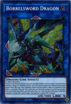 Yugioh! LP Borrelsword Dragon - BLHR-EN071 - Secret Rare - 1st Edition Lightly P - Image 1