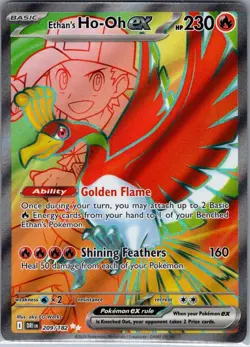 Ethan's Ho-Oh ex 209/182 SV10: Destined Rivals - Pokemon Card - NM - Image 1