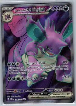 Team Rocket's Nidoking ex - 216/182 SV10: Destined Rivals - Pokemon Card - NM - Image 1