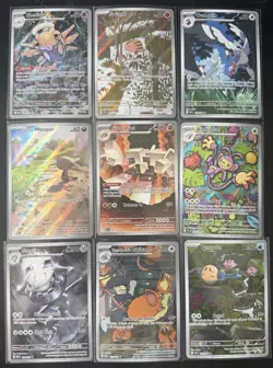 Pokemon TCG Lot of 9 Illustration Rare Cards SV Mega PFL NM - Image 1