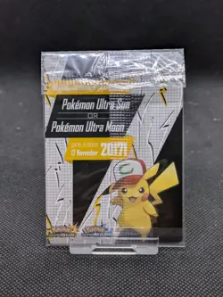 Ash’s Pikachu SM108 Ultra Rare Non Holo Movie Promo Pokemon Card * Sealed * - Image 2