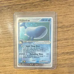 Pokemon Wailord ex 100/100 Ultra Rare Holo EX Sandstorm 200 HP Card 2003 - Image 1