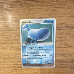 Pokemon Wailord ex 100/100 Ultra Rare Holo EX Sandstorm 200 HP Card 2003 - Image 2