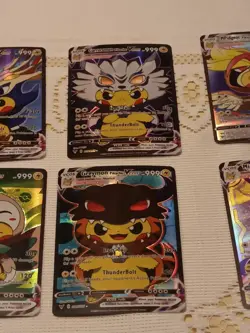 6Pikachu Pokemon Card Holo GX VSTAR VMAX GX EX Cosplay Art - Image 3