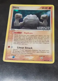 Ditto (Geodude) Reverse Holo 62/113 EX Delta Species stamp Pokemon TCG Card 2005 - Image 2