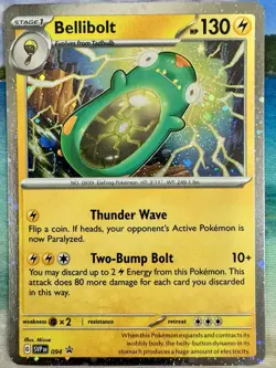 Bellibolt SVP 094 Scarlet & Violet Black Star Promo 2 Swirls Pokemon Card NM - Image 1