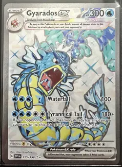 Pokemon Gyarados EX TCG Scarlet Violet Base Set Holo Ultra Rare Card 225/198 - Image 1