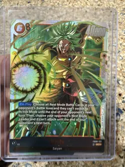 Dragon Ball Broly FB08-122 Secret Rare Saiyan's Pride English Card Fusion World - Image 3
