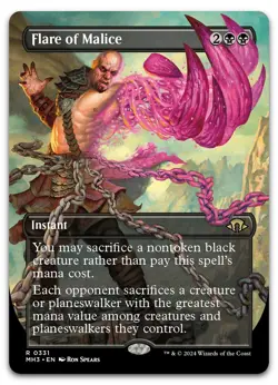 Flare of Malice (Borderless) #331 (NM) Modern Horizons 3 MH3 Magic MTG - Image 1