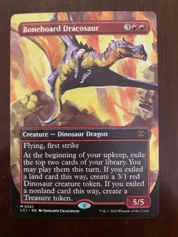 Bonehoard Dracosaur (Borderless) The Lost Caverns of Ixalan Regular - Image 1
