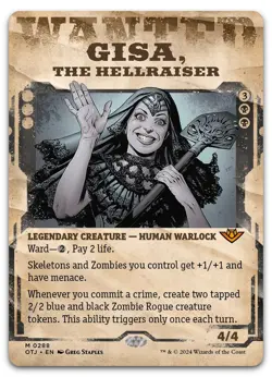 Gisa, the Hellraiser (Showcase) #288 (NM) Thunder Junction OTJ Magic MTG - Image 1