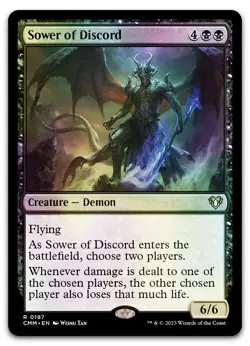 Sower of Discord #187 (Foil) (NM) Commander Masters CMM Magic MTG - Image 1