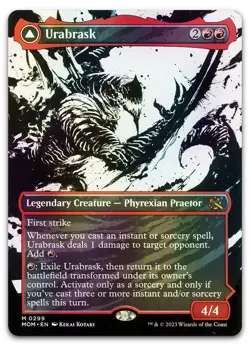 Urabrask (Showcase) #299 (Foil) (NM) March of the Machine MOM Magic MTG - Image 1
