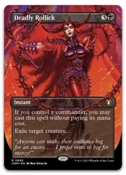Deadly Rollick (Borderless) #695 (NM) Commander Masters CMM Magic MTG - Image 1