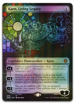 Karn, Living Legacy (Borderless) #372 (Foil) (NM) Dominaria United DMU Magic MTG - Image 1