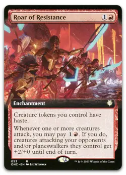 Roar of Resistance (Extended Art) #53 NM Phyrexia All Will Be One ONC Magic MTG - Image 1