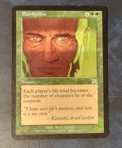 1x Biorhythm - Onslaught - EX - English - OOP MTG - Aufmarsch - Biorhythmus - Image 1