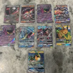 Pokemon TCG GX/EX Holo Card Lot - 9 Cards: - Image 1