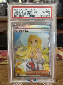2025 Pokemon Japanese Mega Brave Specia Art Lillie's Determination PSA 10 - Image 1