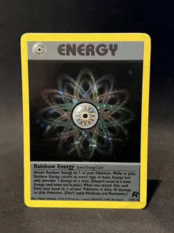 Pokemon Karte - Rainbow Energy HOLO 17/82 Team Rocket - Image 1