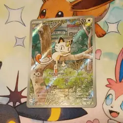 Pokemon Meowth Full Art Holo 106/094 English phantasmal flames - Image 1