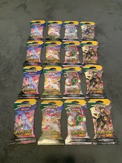 Pokemon Evolving Skies Sleeved Booster Pack Complete Art Set - Image 1