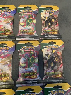 Pokemon Evolving Skies Sleeved Booster Pack Complete Art Set - Image 3