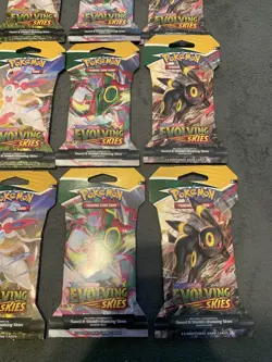 Pokemon Evolving Skies Sleeved Booster Pack Complete Art Set - Image 5