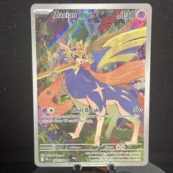 Zacian 100/094 Full Art Illustration Rare Phantasmal Flames Pokemon TCG NM - Image 1
