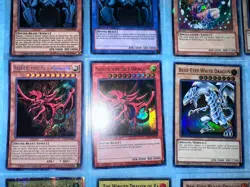 Yu-gi-oh Set Of 10 Blue Eyes/Dark Magician/Obelisk/Slifer/Ra/Red Eyes - Image 4