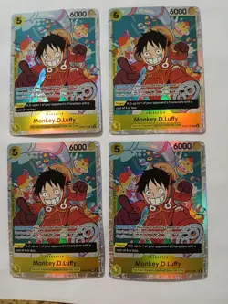 One Piece Monkey.D.Luffy OP07-109 English 500 Years in the Future Set Of 4 - Image 1