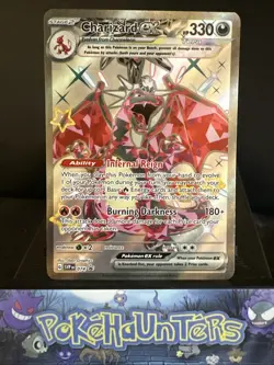 Pokemon Card Charizard EX SVP 074 Black Star Promo Full Art Holo Rare NM - Image 1