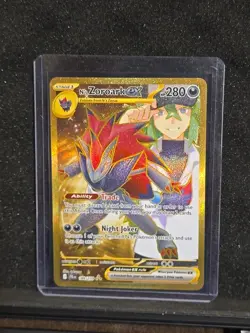 Pokemon TCG N's Zoroark EX Gold Hyper Rare Card 189/159 SV09 Journey Together - Image 2
