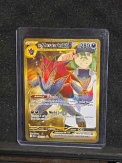 Pokemon TCG N's Zoroark EX Gold Hyper Rare Card 189/159 SV09 Journey Together - Image 3