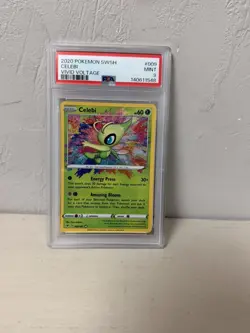 PSA 9 CELEBI 009/185 Vivid Voltage Amazing Rare GEM MINT Pokemon Card - Image 1