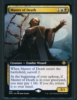 Master of Death - Extended Art - Magic MTG 2021 Modern Horizons 2 NM/M - Image 1