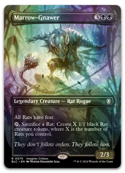 Marrow-Gnawer (Borderless) #79 (Foil) (NM) Bloomburrow BLC Magic MTG - Image 1